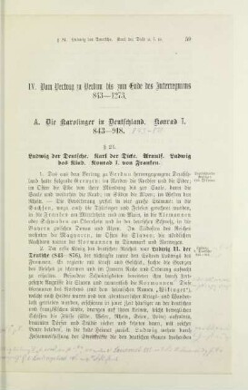 IV. Vom Vertrag zu Verdun bis zum Ende des Interregnums 843-1273