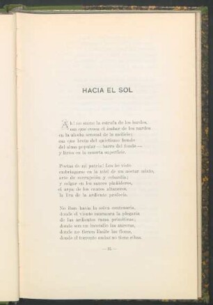 Hacia el sol