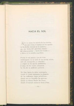 Hacia el sol