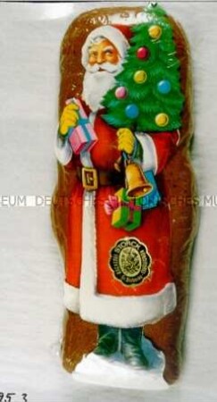 Lebkuchen-Weihnachtsmann mit Oblate in Originalverpackung
