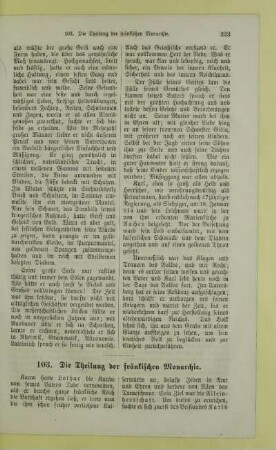 103. Die Theilung der fränkischen Monarchie
