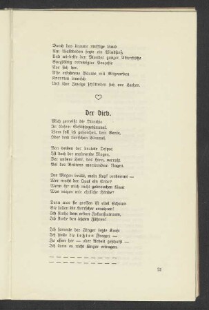 Der Dieb.