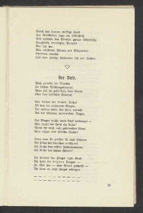 Der Dieb.