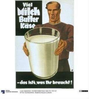 Viel Milch Butter Käse