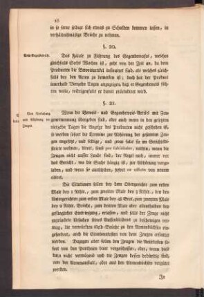 §. 21. Von Vorladung und Abhörung der Zeugen.