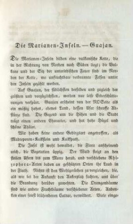 Die Marianen-Inseln. Guajan
