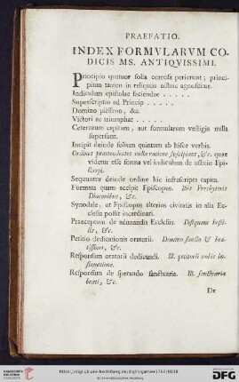 Index formularum condicis ms. antiquissimi