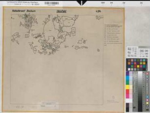 Katasteramt Beckum  Kreis Beckum, Deckblatt 2 mit Namensliste