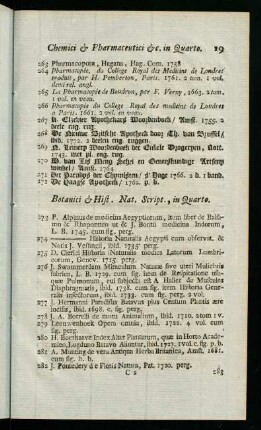 19-21, Botanici & Hist. Nat. Script., in Quarto
