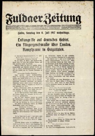 Ausgabe vom Sonntag, den 08. Juli 1917.