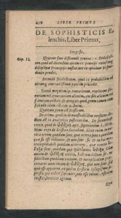 De Sophisticis Elenchis, Liber Primus