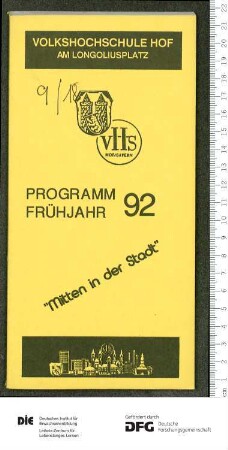 Programm 1. Semester 1992