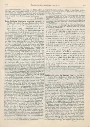 617-618 [Rezension] Chabot, J.-B. (Ed.), Corpus Scriptorum Christianorum Orientalium. Scriptores syri. Series IV. Tomus I