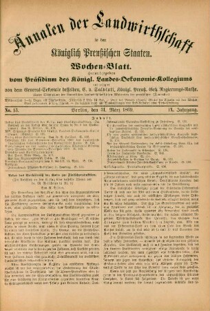 No. 13. Berlin, den 31. März 1869. IX. Jahrgang.