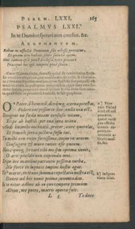 Psalmus LXXI. - Psalmus LXXX.
