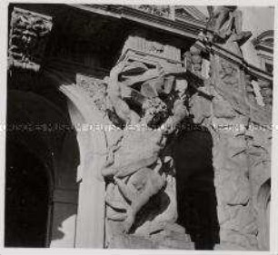 Prag, Schloss Troja, Stiege (Detail)