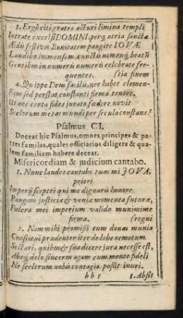 Psalmus CI. - CVI.