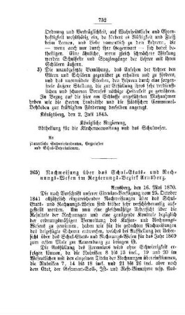 Nachweisung über das Schul-Etats- und Rechnungs-Wesen im Regierungsbezirk Arnsberg : [V. Elementarschulwesen]