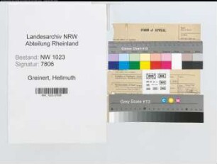 Entnazifizierung Hellmuth Greinert , geb. 29.07.1906 (Landesrat)