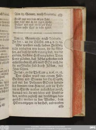 Am 25. Sonntage nach Trinitatis.
