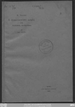 2: I manoscritti arabi della Biblioteca Ambrosiana