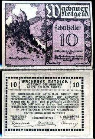 Spitz Niederösterreich 10 Heller