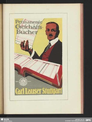 Permanente Geschäftsbücher. Carl Lauser Stuttgart