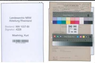 Entnazifizierung Kurt Moehring , geb. 01.05.1910 (Abtl.Leiter)