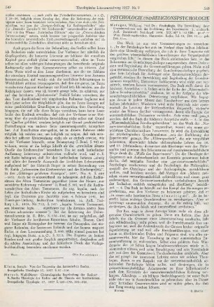 548 [Rezension] Metzger, Wolfgang, Psychologie