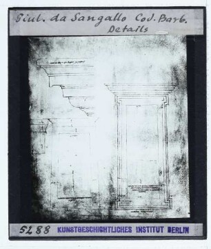 Sangallo (Giuliano), Codex Barberini (Rom, Vatikan, BAV, cod. barb. lat. 4424) : Fol.
