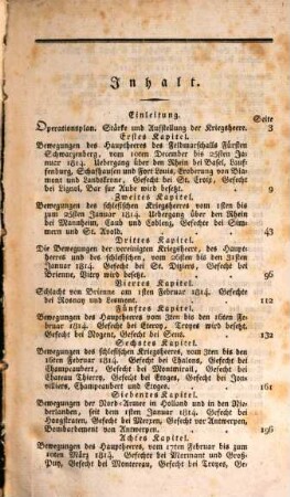 Der Krieg in Deutschland und Frankreich in den Jahren 1813 und 1814. 3, Dritter Theil oder der Zeitraum vom Januar 1814 bis zum Frieden von Paris : Mit 25 Beilagen und einem Plane von Wittenberg