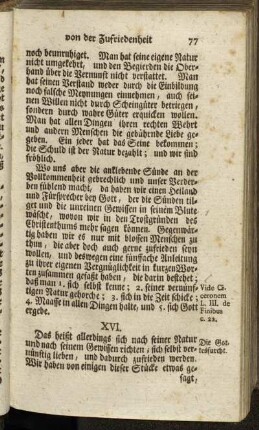XVI. Die Gottesfurcht. - XIX. Wahrhaftes Urtheil.