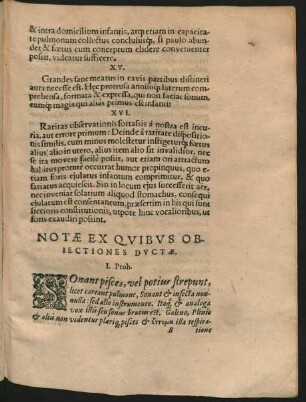 Notae Ex Quibus Obiectiones Ductae.