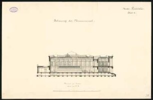 Wettbewerb Museumsinsel, Berlin: Antikes Museum: Querschnitt