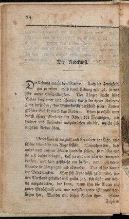 Die Redekunst.