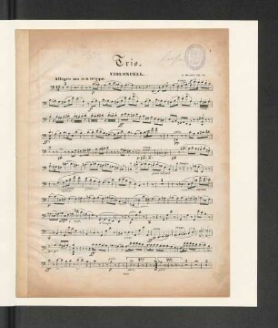Trio. [Violoncello].
