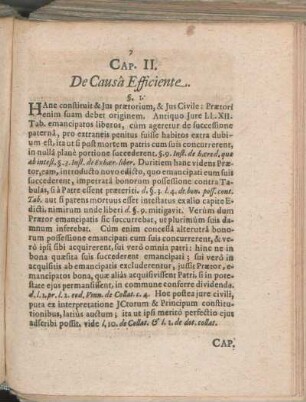 Cap. II. De Causâ Efficiente.