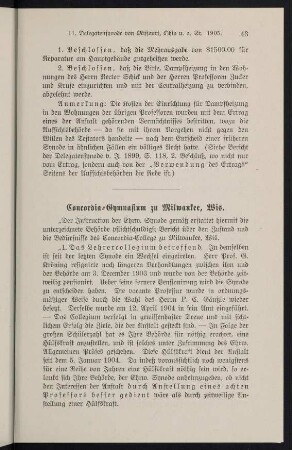 43-45, Concordia-Gymnasium zu Milwaukee, Wis.