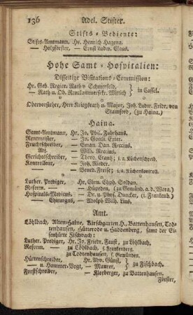 Hohe Samt-Hospitalien:[...]