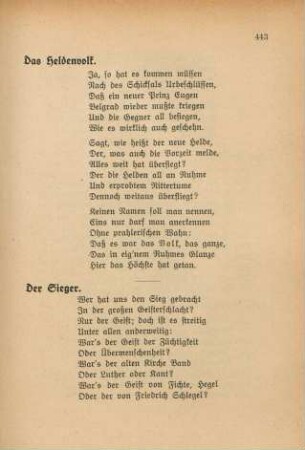 Der Sieger.
