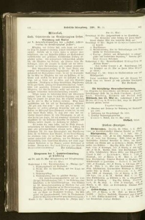 Kath. Lehrerverein im Großherzogtum Hessen : Einladung und Aufruf zur V. Generalversammlung des "Kathol. Lehrervereins im Großherzogtum Hessen"