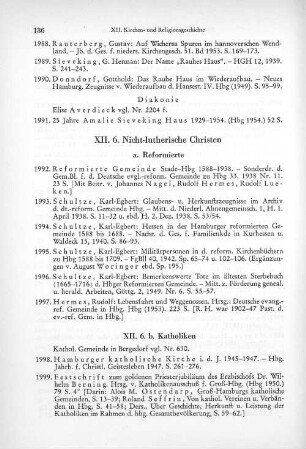 XII. 6. Nicht-lutherische Christen