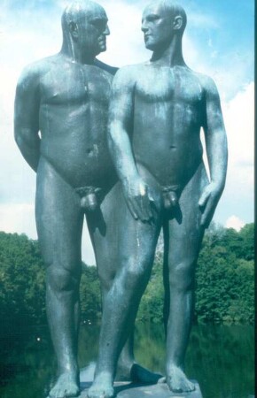 Oslo. Vigeland-Park. Vater und Sohn