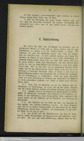 C. Schulordnung