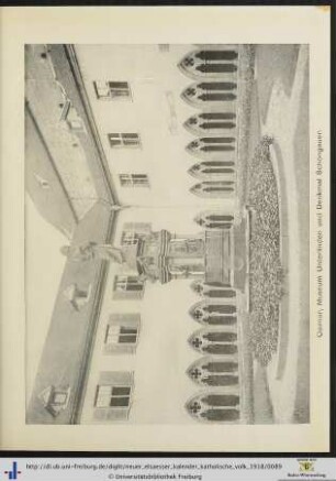 Illustration: Colmar, Museum Unterlinden und Denkmal Schöngauer.