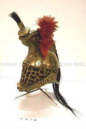 Helm Modell 1858 für Mannschaften, Linien-Dragoner, Frankreich