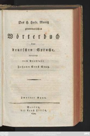 Bd. 2: Grammatisches Wörterbuch der deutschen Sprache