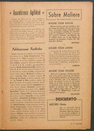 Publicaciones recibidas