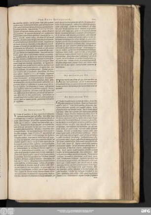 Ad Articulum V.