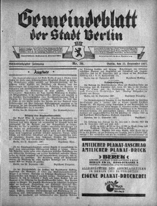 1927,39: Nr. 39, 25. September 1927